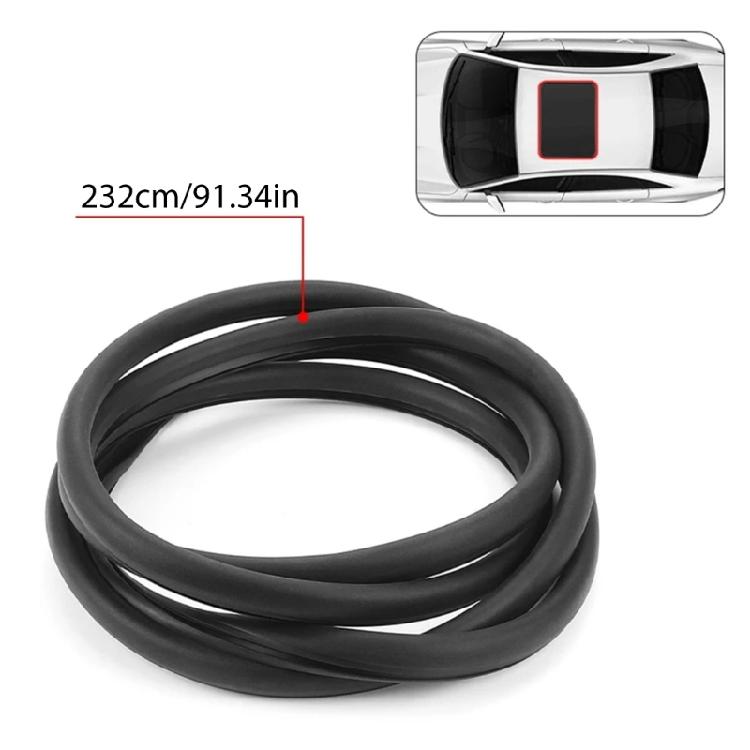 Easy Installation Car Sunroof Glass Weatherstrip Rubber Seal Replacement Glass Sealing Strips Auto Accessories
