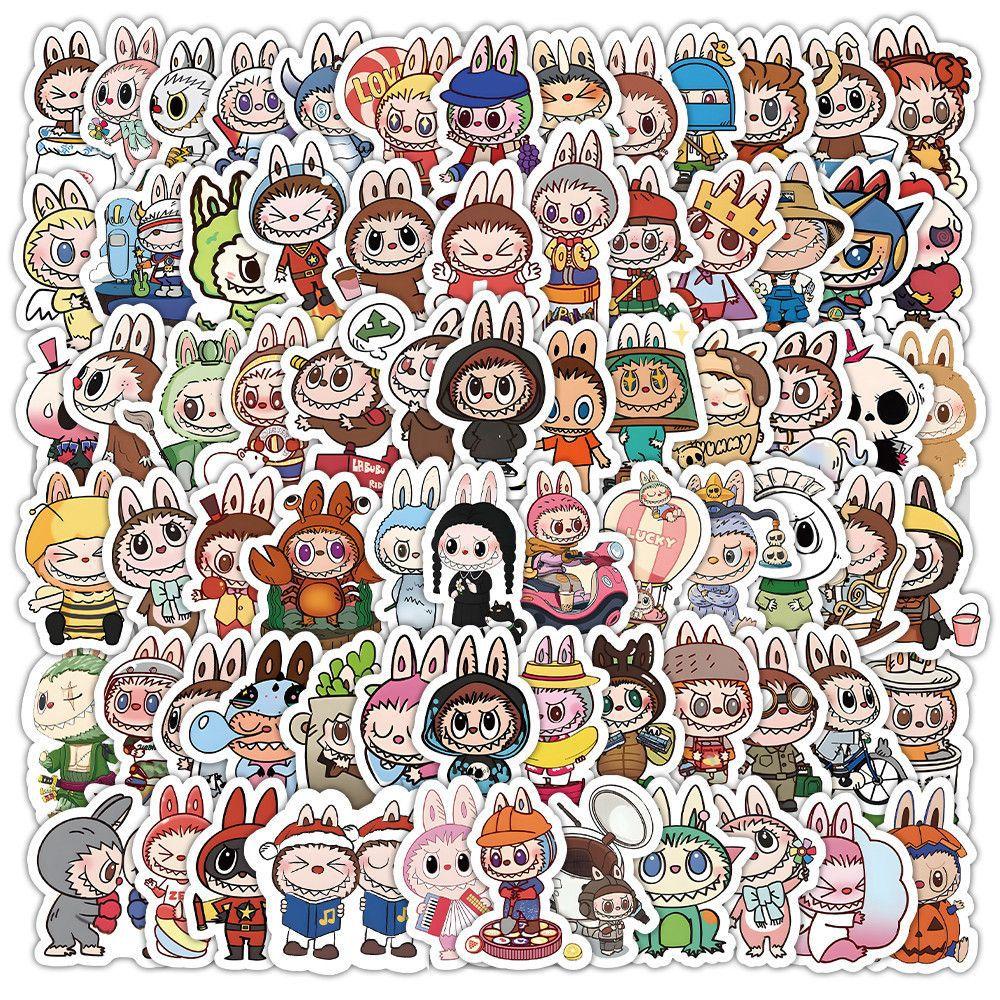 100 Stickers Cute Cartoon Doll Graffiti Stickers Suitcase Car Refrigerator Motorcycle Decorative Stickers