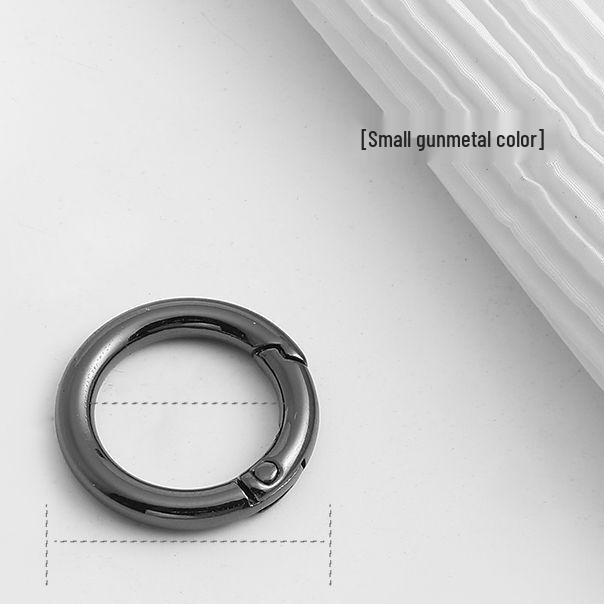 Runder Metall-Federverschluss Schlüsselanhänger für Taschen und Accessoires