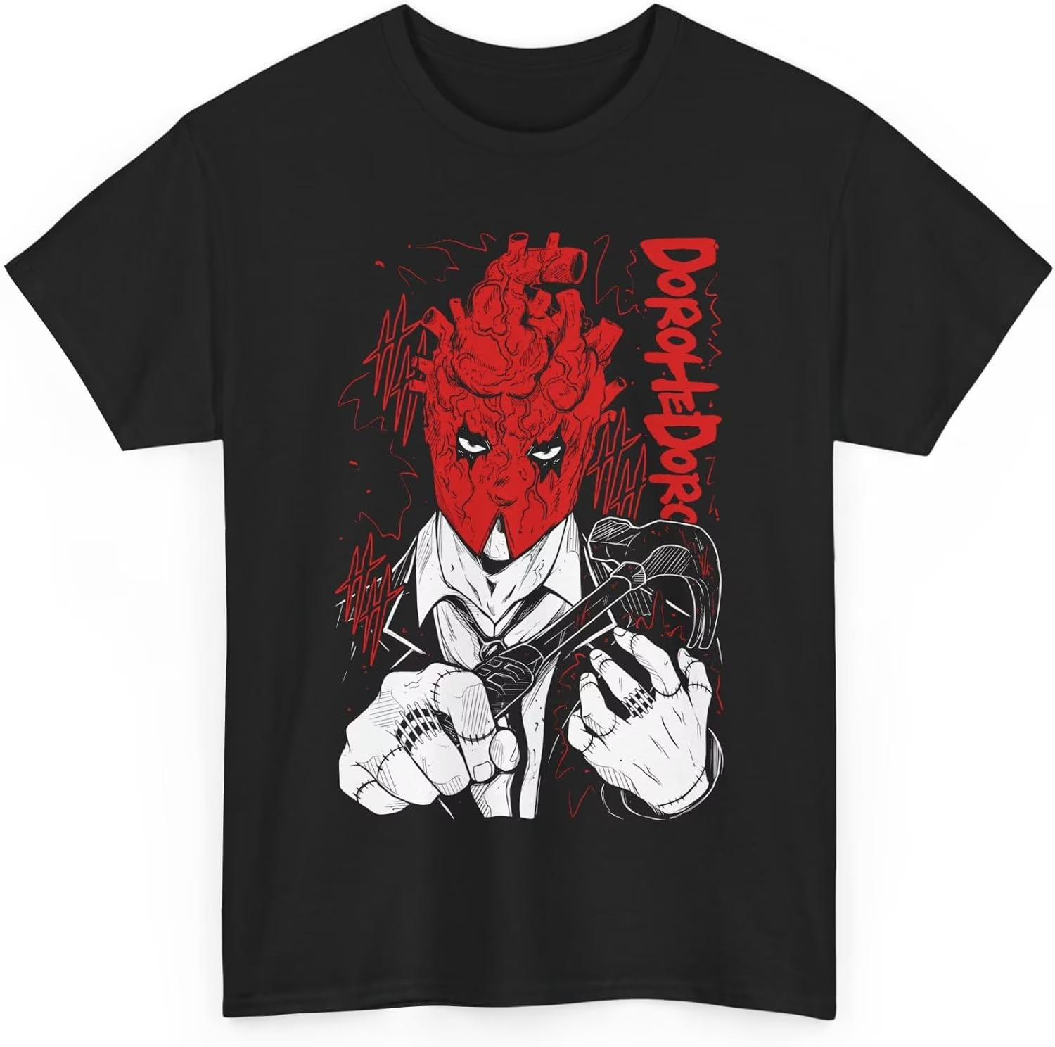 

2026 New Dorohedoro Shin TShirt Ebisu Noi Kaiman Nikaido Horror Gift Shirt Mens Roundneck Shortsleeved Tshirt S
