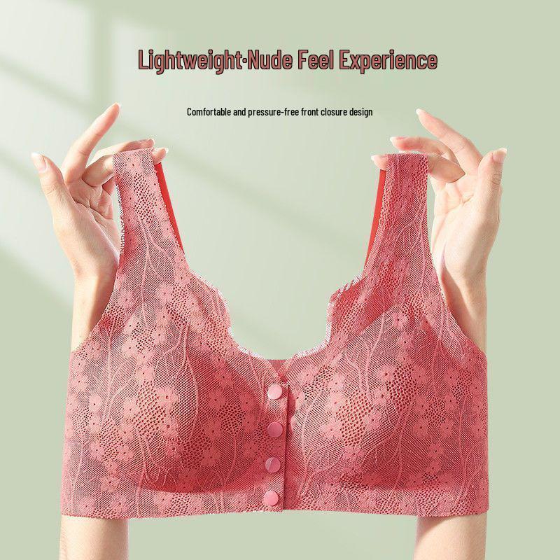 Upgraded Front-Button Comfort Bra for Middle-Aged and Elderly: Breathable, Anti-Sagging Sports Design