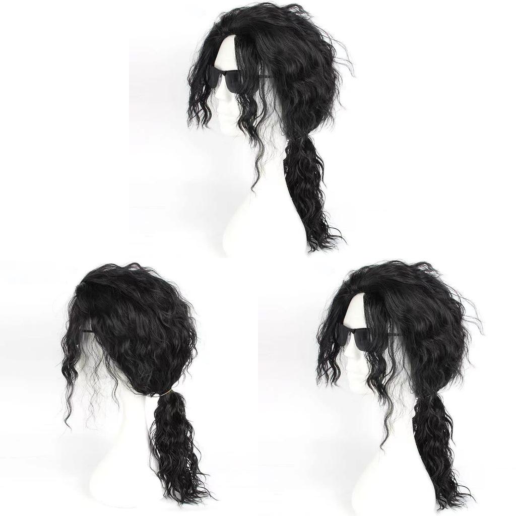 Michael Jackson Cosplay Wig With Long Curly Hair For Stage Performances And Dress Up