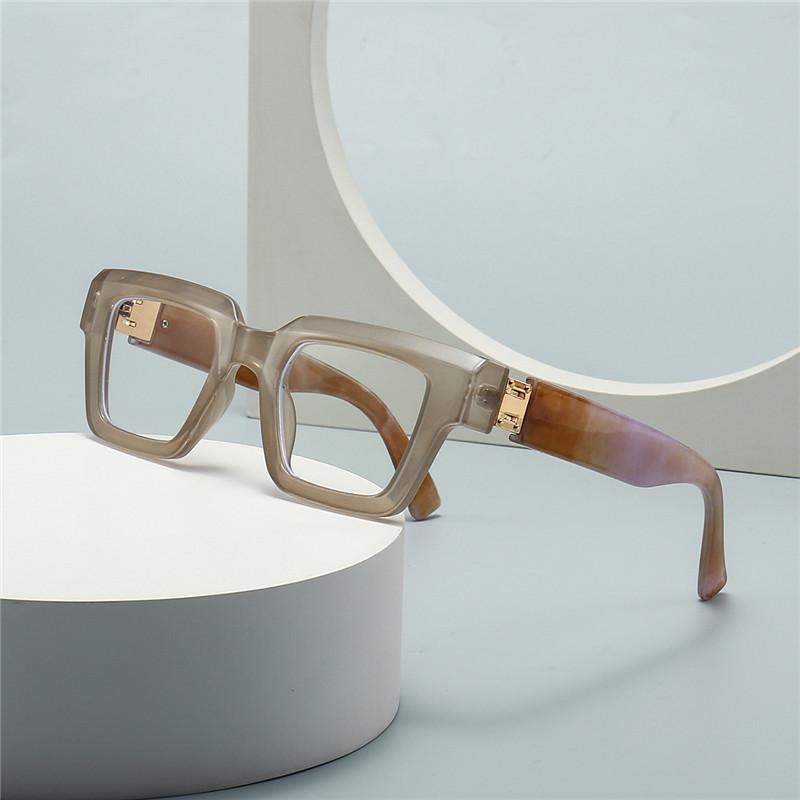 New Oversized Square Presbyopic Reading Glasses Unisex Marbling Retro Computer Eyewear Spectacles With Diopter +0.5to+3.0