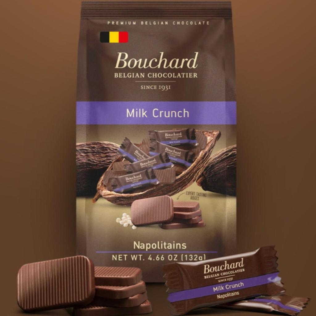 [Czekolada Bouchard] Wybierz 1 z 5 rodzajów (Mleczne/Ciemne/Karmelowe&Sól Morska/Chrupkie/Ciemne Niskocukrowe) 132g, koreańskie przekąski