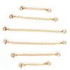 Buckle Chains Bracelet Extender Jewelry Making Anklets Extender Chain Connector Necklace Extenders
