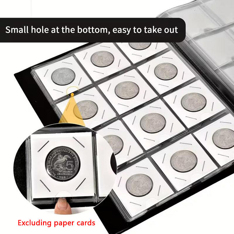120 Large Pockets Commemorative Coin Collection Album Stamp Storage Book Ancient Coin Collection Scrapbook
