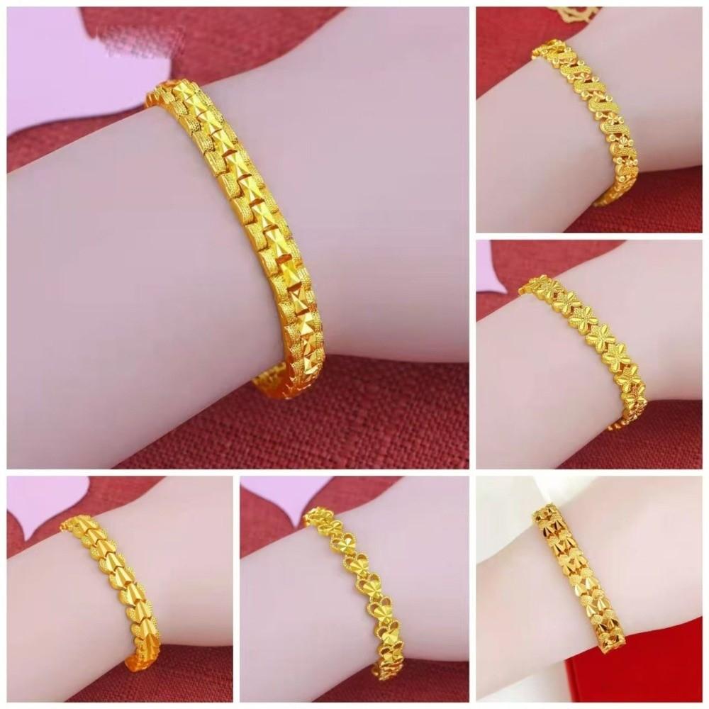 Love Heart Hollow Bracelet Zinc Zinc Alloy Chinese Style Bangles Delicate Golden Bracelet  Daily