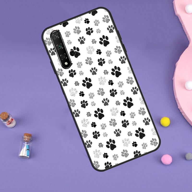 Cat Dog Paws For Huawei Nova Y61 Y60 Y70 Y72 Y73 Y90 Y91 9 10 SE 7i 8i 11i 12i P30 P40 Lite P60 Pro Case