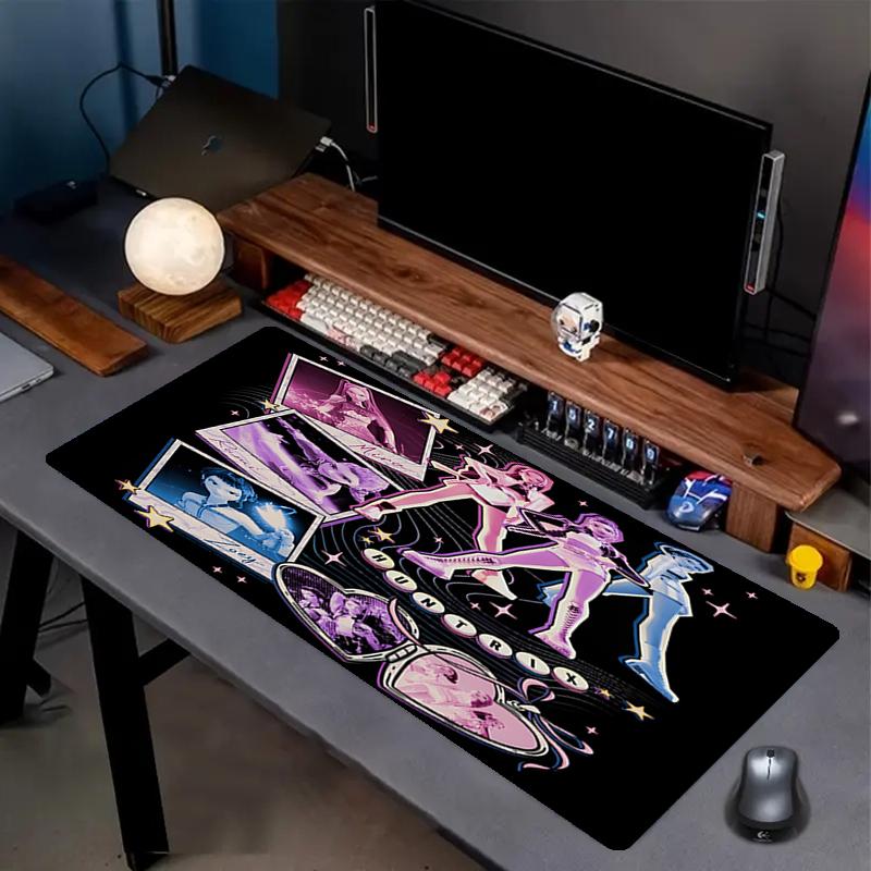 KPop Dämonenjäger Druck Mauspads, Rutschfeste Schreibtisch-Tastaturmatte, für PC Laptop Gaming Arbeiten Tägliche Nutzung, Coole Festival-Überraschungsgeschenk