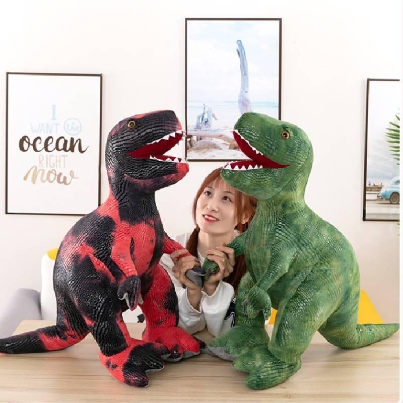 Adorable Dinosaur Plush Toy Soft Cuddly Tyrannosaurus Rex Pillow For Kids Boys Birthday Gift