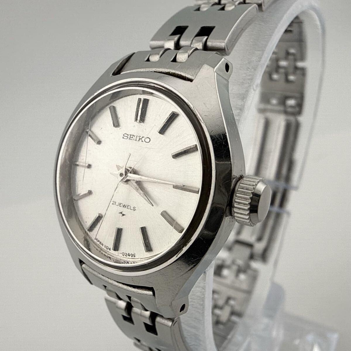 SEIKO 1104-0090 Женские часы SEIKO с ручным заводом, рабочий экземпляр [L43]