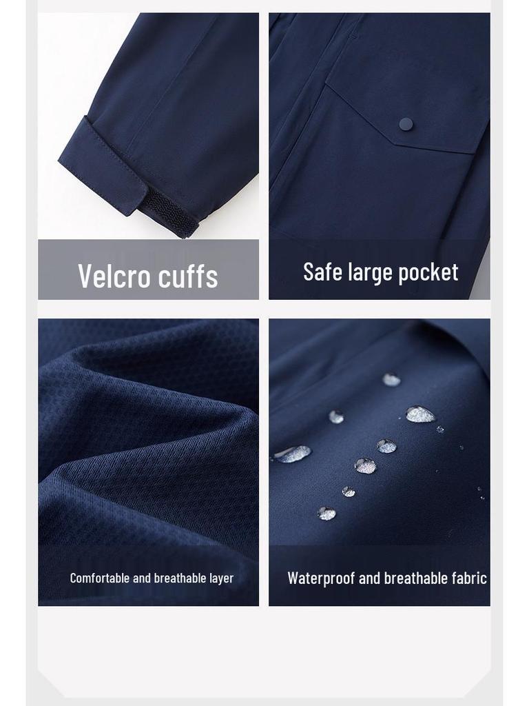 Embroidered Hooded Windbreaker for Toyota Honda Outdoor Workwear - Lightweight Jacket with Zipper