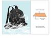Damen Nylon Doppel-Schultertasche - Groß, Leicht, Modischer Rucksack für Reisen, Schule und Freizeit mit Besticktem Fadenmuster