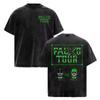 T-shirt Vintage Lavata Rapper Feid Ferxxo Tour 2026 Abbigliamento Uomo Moda High Street T-shirt Leggera e Traspirante per Outfit Estivi Freschi