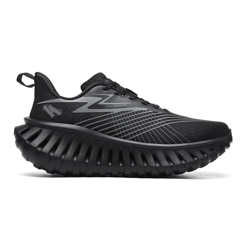 Men's breathable rebound off-road running shoes - anti-slip cushioning outdoor thick-soled running shoes - men's sports shoes