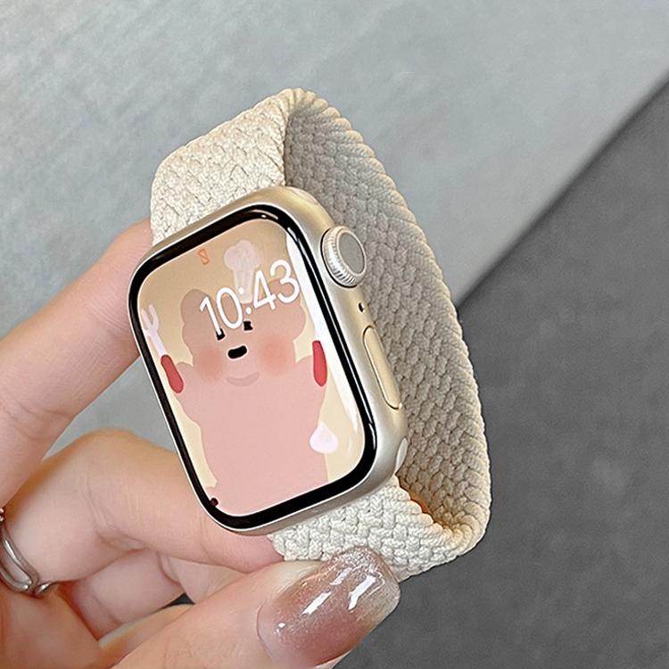 Strap For Apple Watch Band 44mm 40mm 45mm 41mm 49mm 38mm 42mm Elastic Braided Solo Loop Bracelet Iwatch Series 7 Se 3 6 8 Ultra