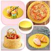 5pack Round Cake Board 8/10inch Gold Cake Cardboard Cake Circle Plate Scallop Edge Grease Proof Cardboard for Wedding Birthday