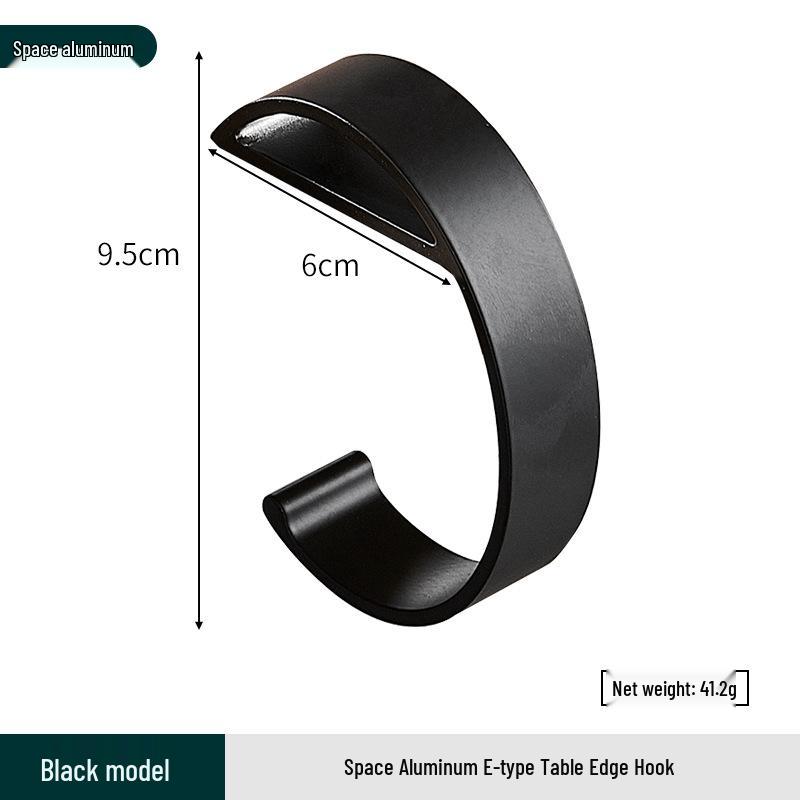 

Minimalist Aluminum Desk Edge Hook for Desktop Organization