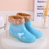 Long rain boots women's fashion rain shoes women's adult no lining high tube waterproof shoes quick-drying rubber shoes summer