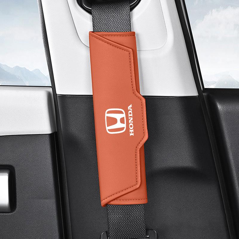 WKB5  Car Seat Shoulder Pad Seat Belt Buckle Protector Cover Accessories For Honda Civic Accord CRV Fit Jazz Transalp CBR cb500x Od