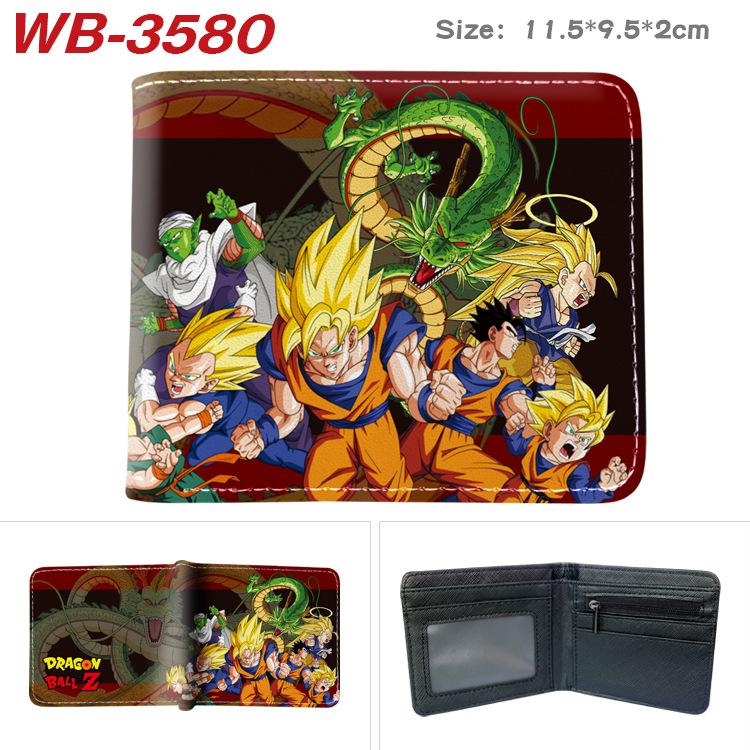 Portfel zapinany na zamek Dragon Ball Z z nadrukiem anime, krótki uchwyt na karty, kolorowa, przenośna portmonetka dla studentów, mężczyzn, kobiet 1 szt.