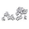 20pcs Dice Set Puzzle Fun 6 Sided Number Acrylic Dice for Gaming Preschool Education