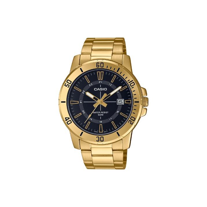 CASIO Men Standard Series Black Watch MTP-VD01G-1C MTP-VD01G-1C Black Dial