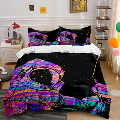 Colorful Astronaut with Stars. Bedding Sets Duvet Cover Sets Duvet Covers Pillowcases(1*Duvet Cover 2*Pillowcases Without Duvet Insert)