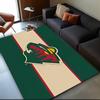 Minnesota Wild Teppich für Innen und Außen, Teppiche für Spielzimmer, Zuhause, Büros, Wohnzimmer, Heimdekoration, Weihnachts-Fan-Geschenk