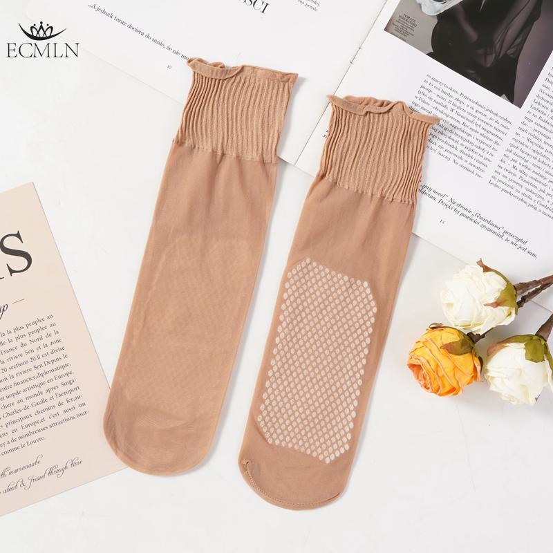 10 Pairs Cheap Wholesale Women's Ankle High Sheer Socks Summer Sexy Ultrthin Transparent Crystal Socks Women's Breathable and Non-slip Crystal Socks