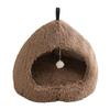 Cozy Winter Pet Bed Cats Small Dogs Plush Warm Nest With Deep Sleep Design Indoor Use
