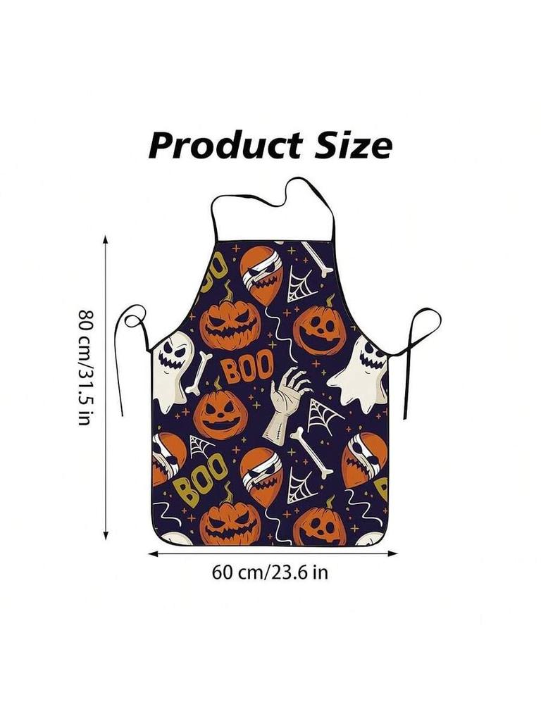 Halloween Apron For Women, Halloween Ghost Pumpkin Apron For Adult Kidsssss Women Men Chef, Kitchen Aprons For Holiday Party