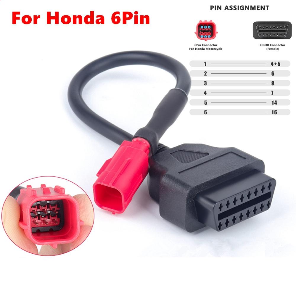 OBD2 Motorcycle Diagnostic Cable For OBD2 Connector Motorcycle Motobike For YAMAHA For HONDA Moto OBD 2 Extension Cable