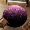 1pc Glitter Sparkle Round Chair Mat Office Area Rug - Non-Slip, Floor Mat for Office, Bedroom, and Indoor Decor P127200