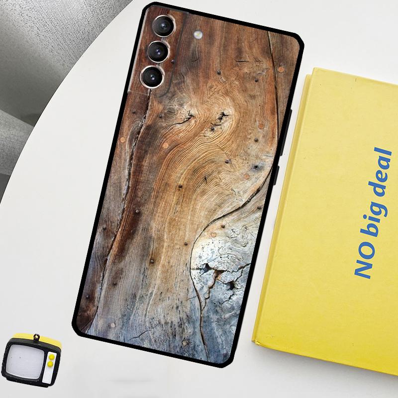 Oak Wood Texture Pattern Phone Case For Samsung Galaxy S25 Ultra S20 S21 S22 S23 Plus S24 Ultra S9 S10 S25 FE Cover