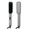 2-in-1 LCD Hair Comb: Negative Ion Straightening & Curling Iron with Anti-Static Technology