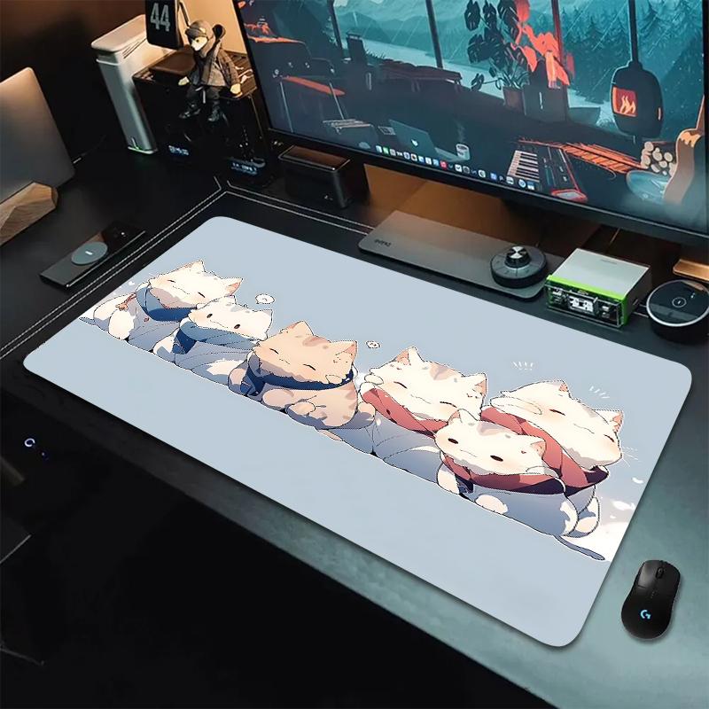 Cat Mousepads Desk Rug Cute Mousepad XXL Large Mouse Mat Kawaii Desk Pad Table Carpet Original Mouse Pad High Quality X