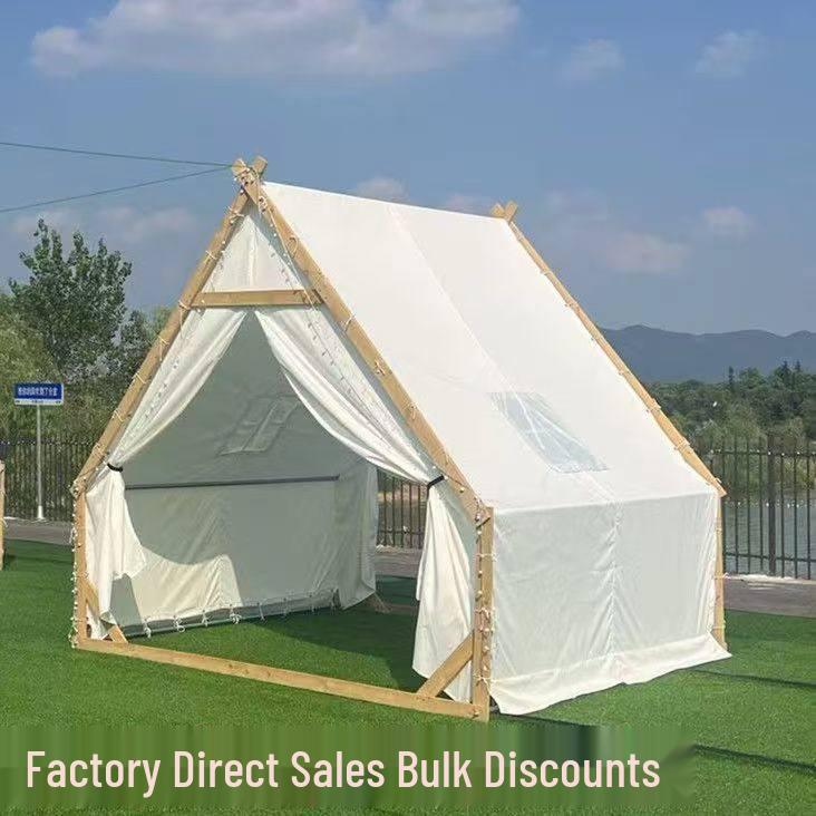 Starry Sky Triangle Tent - House-Shaped B&B Campsite Fabric Rooftop Tent for Outdoor Camping