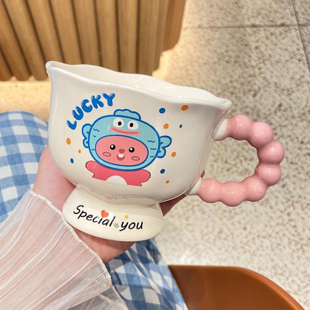 High-Quality Ceramic Mug - Cute and Creative Tea Cup Gift for Girls' Birthdays