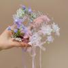 Party Headwear Artificial Flower Crown Sweet Wedding Headband New Floral Hair Hoop  Girls Gift