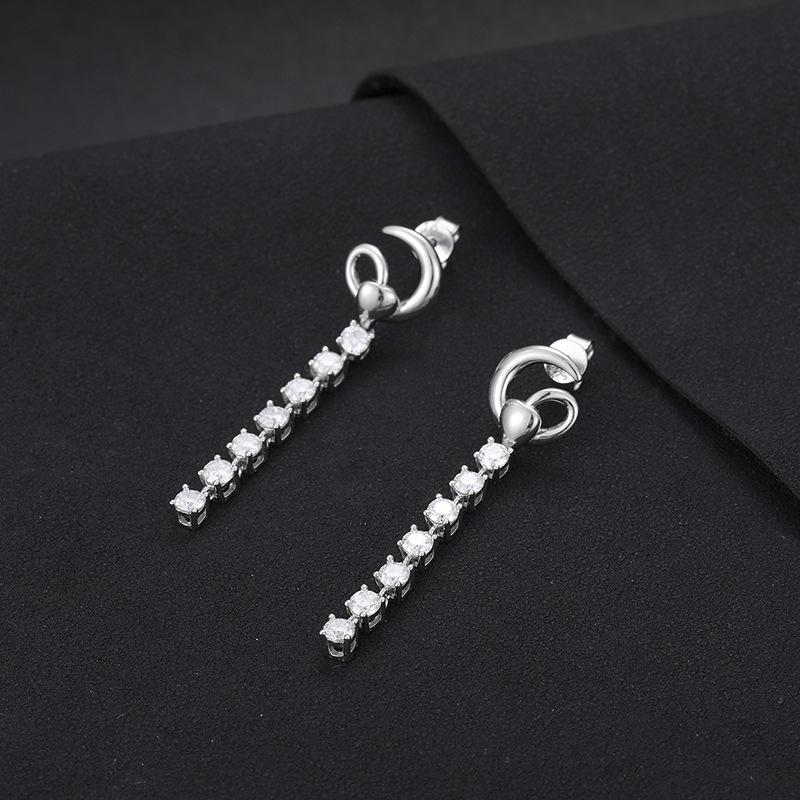 Fashion Stud Earrings 18K Gold Plated Sterling Silver 925 Hoop Earrings Gemstone Moissanite Piercing Men Women Tarnish Earrings