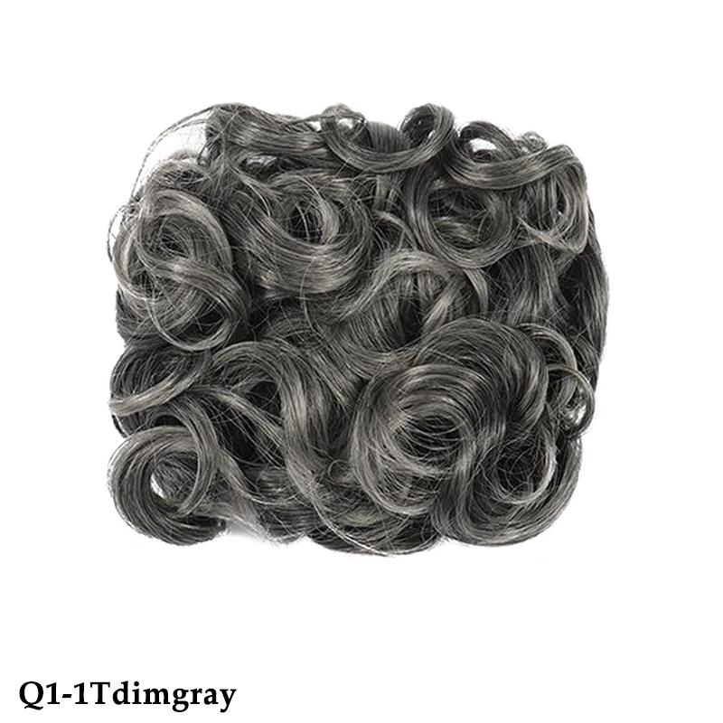 MERISIHAIR Perucă Chignon ondulată naturală pentru femei, extensii de păr din fibre sintetice de culoare pură, potrivite pentru petrecere, nuntă, utilizare zilnică