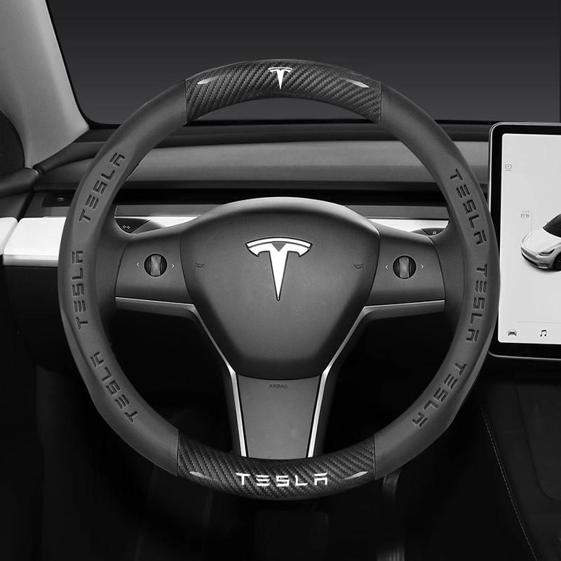 Car Steering Wheel Cover For Tesla Model 3 Model S Model Y Model X Roadster 2019-2025 Auto interior Steering Wheel Accessories