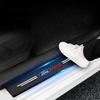 Car Sticker Hot For Ford Leather Car Door Plate Sill Anti Scuff Protector Welcome Pedal Threshold Sticker For Ford Ranger Focus