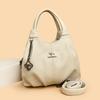 Ladies' Handbag, Soft Leather Single-shoulder Bag for Women, Retro Large-capacity Mom Bag Casually