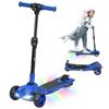 Patinete elétrico para crianças a partir de 6 anos, dobrável 3 rodas partida zero, velocidade máxima 8 km/h 64 x 29 x 83 cm azul