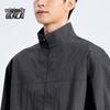 Benlai Men's Stand Collar Loose Long Sleeve Casual Shirt