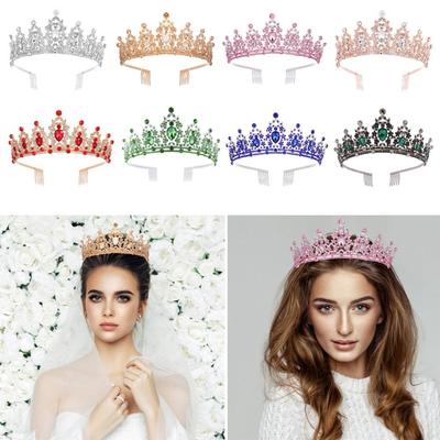 Luxurious Baroque Vintage Bridal Crown Coiffure Crown Tiara Crystal Rhinestone Crown Crown Tiara