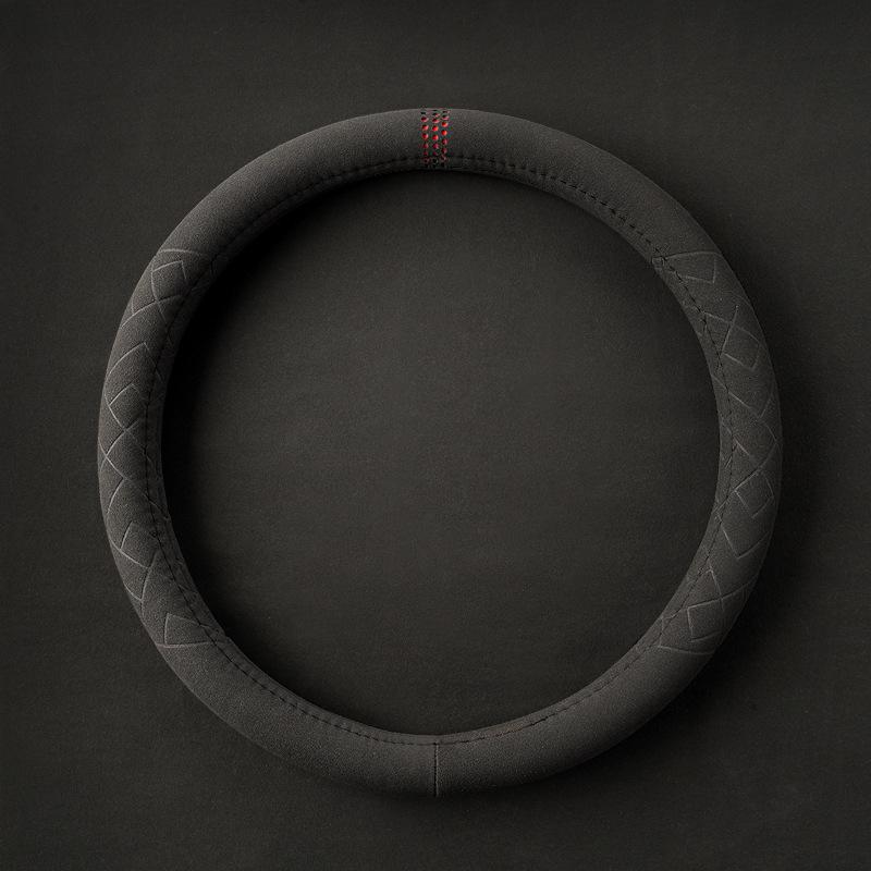 For Land Rover Defender Discovery Range Rover Sport Velar Evoque Steering Wheel Grip- 38cm Suede Non-Slip Breathable