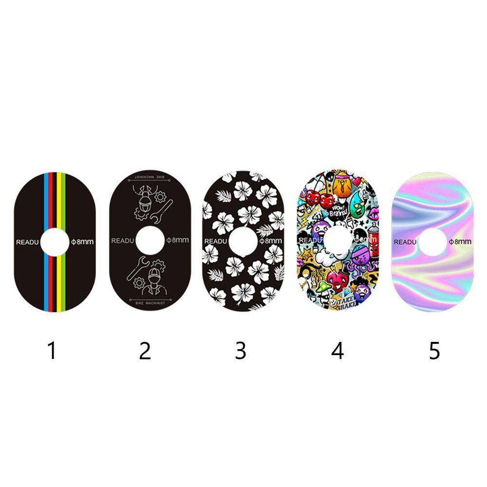 3PCS/Set Multicolor Bike Valve Pad Stickers PVC Bicycle Decorative Decals Cycling Supplies